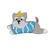 Pegatinas Bordadas Originales de Cachorro de Dibujos Animados Autoadhesivas Hechas para Usar Accesorios para Fundas de Teléfono Móvil DIY Pegatinas de Parche Accesorios para Zapatos y Sombreros Pegatinas de Tela
