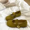 Moda Casual Versátiles Mocasines Pequeños Estilo Chanel Planos Boca Poco Profunda Zapatos de Una Sola Pieza para Mujer Otoño 2026 Nueva Llegada Ropa de Abrigo Francesa