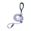 Guia de Cachorro Redonda de Corda Pet, Xadrez Colorido, Pegada Confortável, Disponível em Várias Cores, Resistente à Tensão e ao Desgaste, Suprimento para Guia