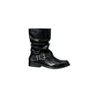 Botas Curtas Femininas Chuyuji 2026 Novas com Fivela Reta, Botas Martin, Botas de Cavaleiro de Cano Médio Estilo Vintage