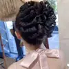 Princesa a la fuga Dulce Lazo de Satén Pinza de Agarre Elegante Clip de Agarre para el Cabello Clip para la Cabeza Clip para el Cabello Clip de Tiburón Accesorios para el Cabello