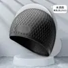 Gorro de Natación de Silicona para Adultos Gotas de Agua Moda Aumenta Unisex Protección para los Oídos Cabello Largo Gorro de Natación Salida de Fábrica