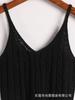 Chaleco de Punto Versátil de Color Sólido Ajustado Transfronterizo 25 Nuevo Verano Simple Elegante Camisola Ponible para Mujer