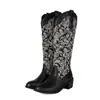 Ozone Talla 40-46 Otoño e Invierno Talla Extra Grande Botas para Mujer Amazon Botas Altas Aliexpress Punta Redonda Botas de Moda Tacón Cuadrado