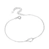 Pulsera de Corazón Hueco de Plata de Ley S925 para Mujer, Cadena Fina Simple Estilo Ins, Moda y Alta Gama, Joyería Chapada en Oro de 18 Quilates al por Mayor