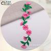 Fantasia de Dança Bordado Patch Flor de Ameixeira DIY Bordado Aplique de Tecido Renda Termocolante Flor Corsage Estilo Chinês Tradicional Acessórios Florais para Gola de Fantasia