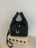 Bolso de Cesta para Mujer Estilo Nuevo 2026 con Acabado de Lujo, Bolso Cruzado con Patrón de Lichi, Bolso Cubo de Diseño de Nicho, Bolso Grande para Mujer