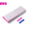 Directo del fabricante: limas de uñas cortas y desechables en azul pálido, mini tiras de lijado para dar forma a las uñas, lavables