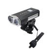 Bocina de Bicicleta Faro Carga USB Ciclismo Nocturno Faro Destacado Impermeable Linterna de Luz Fuerte Accesorios para Bicicleta