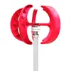Aerogenerador de Eje Vertical 100-300W Linterna Roja Monitoreo de Ingeniería Híbrido Eólico-Solar Ingeniería de Paisaje Solar