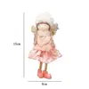Anjo de Renda de Natal Boneca Pequeno Pingente para Árvore de Natal para Meninas Pingente Decorativo para Árvore de Natal Pequeno Pendente para o Natal