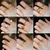 Anillo de Apertura de Flor con Forma de Serpiente Chapado en Oro Real con Circonita para Mujer Estilo Ins Lujo Ligero Anillo de Dedo de Alto Nivel Joyería de Moda Popular en Internet