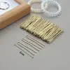 Accesorios para el Cabello Pinza para el Cabello Pinza Negra en Forma de U Pasador de Pelo Pasador Grueso Herramienta de Fijación con Cabeza de Bola Pinza en Forma de U Tocado