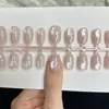 Novo Estilo Cor Sólida Cat-Eye Elegante e Delicado Inspirado em Chanel Luxo Leve Eletrodepositado Rosa Champagne Adesivos para Unhas Que Realçam a Pele