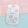 Estuche Creativo para Tarjeta de Estudiante Tarjeta de Comida Tarjeta de Autobús Tarjeta de Entrega Estuche Protector para Guardería Estuche para Tarjeta de Pecho Correa Retráctil