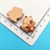 Brillante Dibujo Animado Pierna de Pollo Pan de Hamburguesa Capibara Resina Accesorios DIY Pegamento Crema Funda para Teléfono Móvil Parche de Joyería