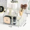 Caja de Almacenamiento Transparente para Escritorio, Organizador de Cosméticos, Caja de Almacenamiento Compartimentada de Alta Gama, Portamaquillaje, Portacepillos de Maquillaje, Portalápices, Estante de Almacenamiento