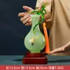 Ornamento de Vaso de Jade Ping An Ruyi para Decoração de Sala de Estar e Bar, Presente de Abertura da Ping An Seguros para Mudança para Nova Residência