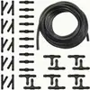 Kit de Manguera para Lavaparabrisas 5 m Manguera Universal para Líquido Limpiaparabrisas Más 30 Conectores de Manguera