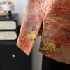 Novo conjunto de outono estilo chinês para mães, jaqueta colete de veludo dourado, novo modelo 2026, terno estilo chinês para mulheres de meia-idade e idosas