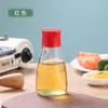 Garrafa de Óleo de Vidro Sem Chumbo de Grau Alimentício com Vedação de Silicone, Frasco de Tempero para Armazenamento na Cozinha, Recipiente de Controle de Óleo, Dosador de Óleo para Exterior