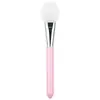 Brocha de silicona de doble cabezal y doble propósito con cuchara para aplicar mascarilla de barro, brocha facial en forma de abanico para ácido de frutas, herramienta de maquillaje de belleza