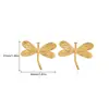 Pendientes Retro Elegantes de Gama Alta Acero Inoxidable Oro de 18K Corazón Flor de Sol Geométricos Redondos Pendientes al por Mayor