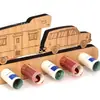 Billetera de Madera Explosiva Transfronteriza Regalo para Niños y Niñas Fiesta de Graduación Billetera de Madera Regalo para Adultos