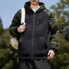 Sudadera para Hombre 2025 Otoño e Invierno Nuevo Color Combinado con Capucha Estilo Retro Americano Tendencia Camuflaje Sudadera para Hombre Venta al por Mayor