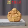 Sandalo Dourado Esculpido Monge Novato Arte Ming Xianyuan Brinquedo de Madeira Rosário Peça de Mão Casa Carro Pequenos Enfeites de Monge