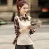 Camisa Elegante Dulce de Nicho Chic Estilosa Otoño 2025 Nuevo Ceñidor de Cintura Empalmado Súper de Hada Falso Dos Piezas Top Hermoso