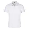 Camisa Polo Piquet Golf Cor Lisa Gola Lapela Camiseta Manga Curta Corporativa Roupa de Trabalho Casual Top Esportivo com Logo Estampado