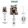 Insignia de Gato con Emoticono Insignia de Identificación de Animal Retráctil Carrete Acrílico Insignia de Perro Retráctil Nuevo Estilo Médico