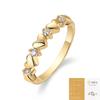 Anillo de Plata S925 Dorado de Moda Estilo Europeo y Americano Productos de Alta Calidad Transmisión en Vivo Transfronteriza Más Vendido Anillo de Moissanita Joyería para Manos Estilo Ins