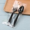 Conjunto de talheres descartáveis de faca, garfo e colher alongado espessado para viagem colher espessada restaurante bolo hotel atacado talheres