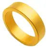 Ley antigua herencia arenado pareja anillo de pareja cobre chapado en oro anillo de dedo cerrado Vietnam anillo de arena dorada para enviar a novia joyería al por mayor