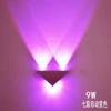 Lámpara de pared LED triangular creativa moderna para sala de estar, dormitorio, mesita de noche, fondo, pasillo, KTV, color, envío gratis