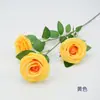 3 Hastes de Rosa Única, Rosas Artificiais, Flores para Mesa de Hotel, Flores para Mesa de Conferência, Arranjos Florais, Enfeites Florais Decorativos para Sala de Estar