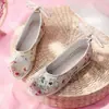 Zapatos de Arco Retro para Mujer que Aumentan la Altura para Primavera y Otoño 2019 Zapatos Hanfu Antiguos Hechos en la Dinastía Ming Zapatos de Cuña Bordados Antiguos