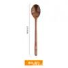 Cuchara de Madera para Comer, Cuchara de Madera con Mango Largo para Comer Fideos, Cuchara de Madera para Sopa, Cuchara de Arroz Extra Grande Estilo Japonés