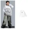 Roupas de Performance para Dança de Rua Hip-Hop Infantil Terno Colete Streetwear para Meninos Roupas de Performance Infantil Roupas da Moda para Meninas