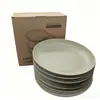 Amazon Tk Plato de Paja de Trigo Plato de Hotel Plato para Frutas Hogar Nórdico Plato para Ensalada Plato de Plástico PP