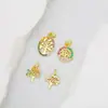 Nuevos Accesorios DIY Cobre Microincrustación Árbol de la Vida de Mujer Accesorios Versátiles Pendientes Pulsera Collar Colgante
