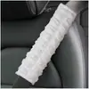 Nuevas Almohadillas de Hombro para Cinturón de Seguridad de Coche tipo Puff, Ligeras, Suaves y Antiasfixia, Almohadillas de Hombro Blancas tipo Puff