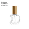 Botella de vidrio redonda para spray de perfume de 5 ml en stock al por mayor, botella de recarga de perfume cuadrada de 10 ml, botella de muestra cosmética de 15 ml