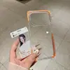 Funda Cuadrada de Color Contrastante para Teléfono Adecuada para Apple 17Promax Estilo Ins Simple 16/15 Transparente 15Pro Anti-Caídas 17