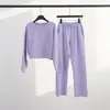 [Em Estoque] Conjunto de Moletom Curto Ld Ovz para Mulheres, Jaqueta Moletom Versátil de Gola Alta, Moletom Esportivo de Yoga para Outono