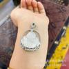 Atacado Bashan Cui Buddha Pendant Material Perigoso Jade Jade Colar Imperial Verde Completo Cui Pequeno Buddha Pendant Clavícula Corrente