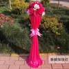 Columna de flores para pasillo de boda nuevo estilo arco de flores decoración de boda accesorios de decoración de pasillo columna de flores guía apertura de ceremonia de flores columna de flores de bienvenida