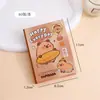 Kapibala Cuaderno Pequeño Cuaderno A7 de Aspecto Elegante Portátil para Tomar Notas Bolsillo Pequeño con Solapa Pantalones Cuaderno Word Bean